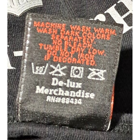 Harley Davidson Shirt Chrome Spellout Womens S Long Sleeve Black V-Neck Virginia - Picture 6 of 7